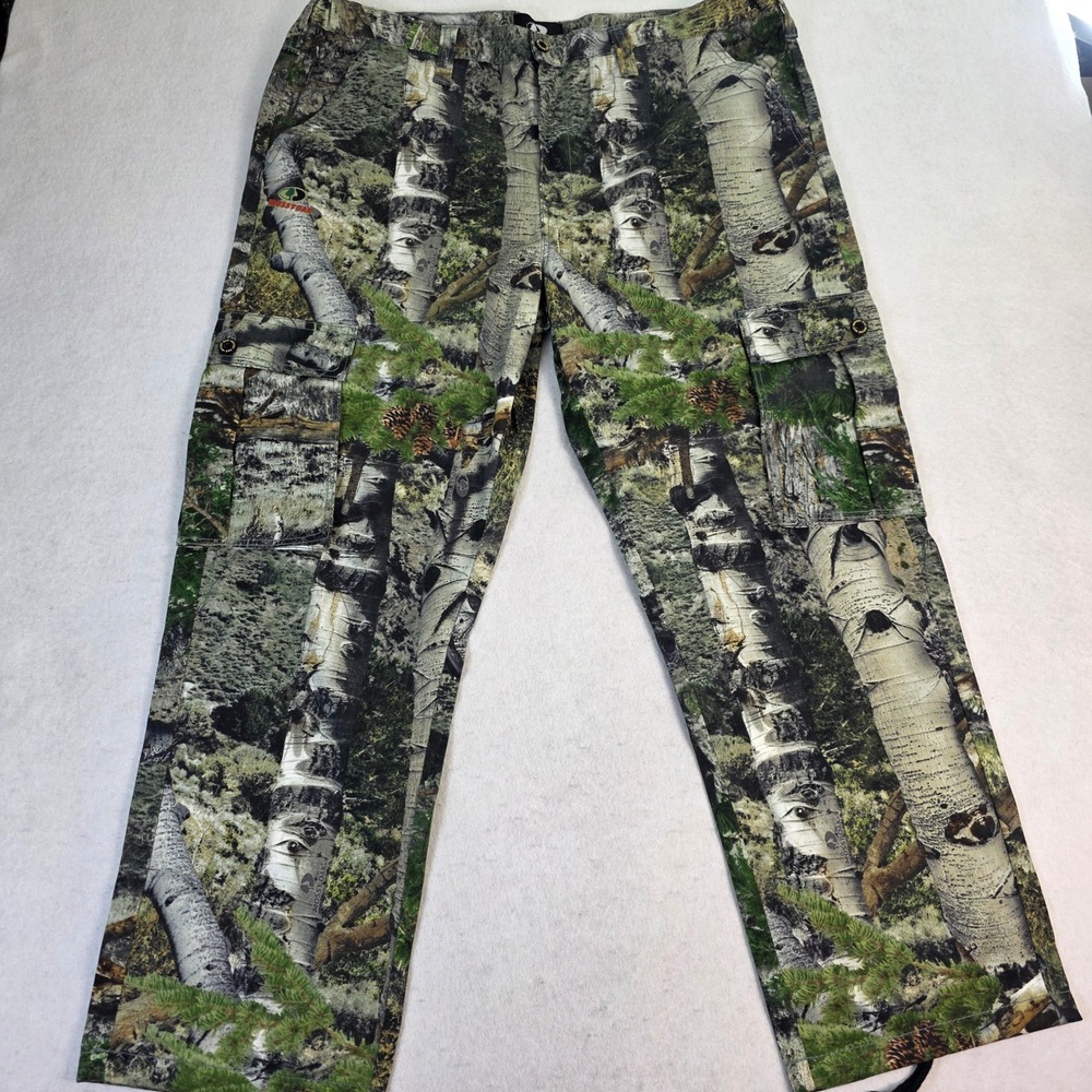 Mossy Oak Mens XL Cargo Pants Camo Mountain Country New Without Tags Aspen Tree